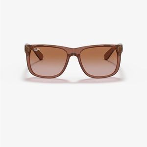 Ray-Ban Justin Transparent Light Brown Sunglasses